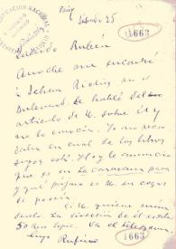 Carta de Blanco Fombona, Rufino | Biblioteca Virtual Miguel de Cervantes