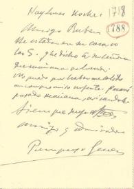 Carta de Gener, Pompeyo | Biblioteca Virtual Miguel de Cervantes