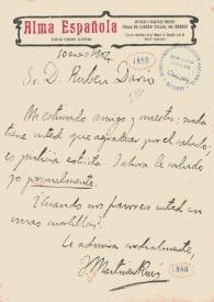 Carta de Martínez Ruiz, José, (Azorín) | Biblioteca Virtual Miguel de Cervantes