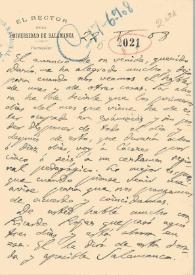 Carta de Unamuno, Miguel de | Biblioteca Virtual Miguel de Cervantes