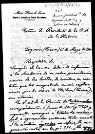 Carta en la que informa acerca de las huellas de escritura en cazoletas (escritura ógmica), halladas en la sierra de Santa Cruz (Cáceres) | Biblioteca Virtual Miguel de Cervantes