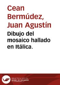 Dibujo del mosaico hallado en Itálica. | Biblioteca Virtual Miguel de Cervantes