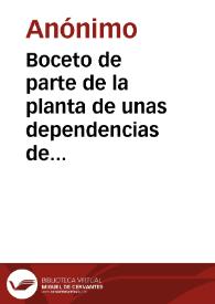 Boceto de parte de la planta de unas dependencias de la Catedral de León | Biblioteca Virtual Miguel de Cervantes
