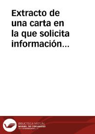 Extracto de una carta en la que solicita información sobre el descubrimiento de un mosaico en Alava y otro en Santiponce. | Biblioteca Virtual Miguel de Cervantes