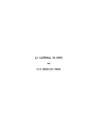 La Catedral de León / por Luis Menéndez Pidal | Biblioteca Virtual Miguel de Cervantes
