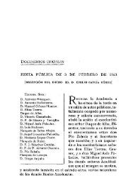 Junta pública de 3 de febrero de 1943 : Recepción del Excelentísimo Sr. D. Emilio García Gómez / V. Castañeda | Biblioteca Virtual Miguel de Cervantes