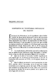 Convento de Trinitarias Descalzas de Madrid / R. Menéndez Pidal | Biblioteca Virtual Miguel de Cervantes