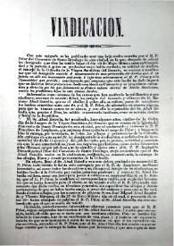 Vindicación / Unos cuencanos | Biblioteca Virtual Miguel de Cervantes