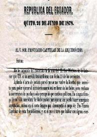 República del Ecuador. Quito, 24 de junio de 1878 / Ramón Acevedo | Biblioteca Virtual Miguel de Cervantes