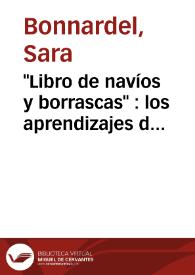 "Libro de navíos y borrascas" : los aprendizajes del exilio / Sara Bonnardel | Biblioteca Virtual Miguel de Cervantes