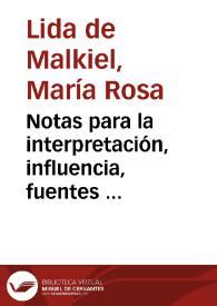 Notas para la interpretación, influencia, fuentes y texto del "Libro de buen amor" / María Rosa Lida de Malkiel | Biblioteca Virtual Miguel de Cervantes