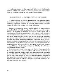 El convento de la Santísima Trinidad, de Valencia / Marqués de Lozoya | Biblioteca Virtual Miguel de Cervantes