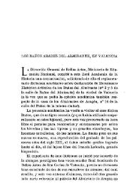 Los baños árabes del Almirante, en Valencia / Elías Tormo | Biblioteca Virtual Miguel de Cervantes