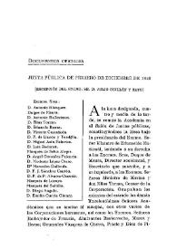 Junta pública de primero de diciembre de 1943  : recepción del Excmo. Sr. D. Julio Guillén y Tato / Vicente Castañeda | Biblioteca Virtual Miguel de Cervantes