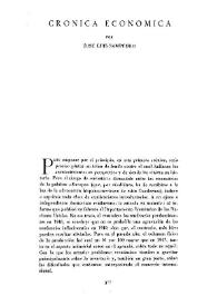 Crónica económica / por José Luis Sampedro | Biblioteca Virtual Miguel de Cervantes