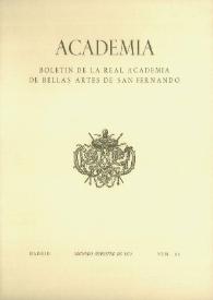 Academia : Anales y Boletín de la Real Academia de Bellas Artes de San Fernando. Núm. 35, segundo semestre de 1972 | Biblioteca Virtual Miguel de Cervantes
