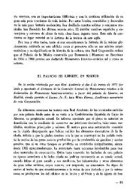 El palacio de Linares, en Madrid / Luis Moya Blanco | Biblioteca Virtual Miguel de Cervantes