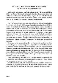 La Capilla Real de San Pedro de Alcántara, en Arenas de San Pedro (Ávila) / Clemente Oria González | Biblioteca Virtual Miguel de Cervantes