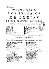 Comedia famosa. Los trabajos de Tobias / de don Francisco de Roxas | Biblioteca Virtual Miguel de Cervantes