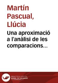 Una aproximació a l'anàlisi de les comparacions extretes dels Bestiaris en els poetes del XIV i XV catalans / Llúcia Martín Pascual | Biblioteca Virtual Miguel de Cervantes