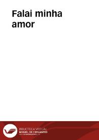 Falai minha amor / dirección musical, arreglos Alicia Lázaro, producción Nao d'amores | Biblioteca Virtual Miguel de Cervantes