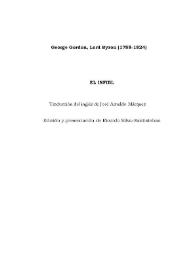 El Infiel / George Gordon, Lord Byron ; traducción del inglés de José Arnaldo Márquez, edición y presentación de Ricardo Silva-Santisteban | Biblioteca Virtual Miguel de Cervantes