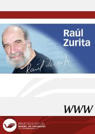 Raúl Zurita / director José Carlos Rovira Soler | Biblioteca Virtual Miguel de Cervantes