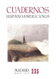 Cuadernos Hispanoamericanos. Núm. 335, mayo 1978 | Biblioteca Virtual Miguel de Cervantes