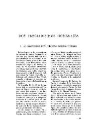 Al compositor Don Federico Moreno Torroba | Biblioteca Virtual Miguel de Cervantes