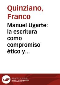 Manuel Ugarte: la escritura como compromiso ético y social / Franco Quinziano | Biblioteca Virtual Miguel de Cervantes