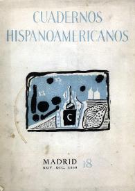 Cuadernos Hispanoamericanos. Núm. 18, noviembre-diciembre 1950 | Biblioteca Virtual Miguel de Cervantes