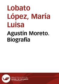 Agustín Moreto. Biografía / María Luisa Lobato | Biblioteca Virtual Miguel de Cervantes