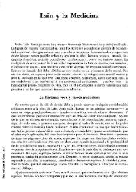 Laín y la medicina / Domingo García-Sabell | Biblioteca Virtual Miguel de Cervantes