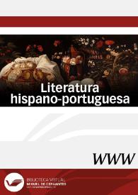 Literatura hispano-portuguesa / director José Miguel Martínez Torrejón | Biblioteca Virtual Miguel de Cervantes