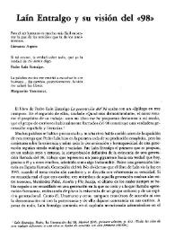 Laín y su visión del "98" / José Vidal Bernabeu | Biblioteca Virtual Miguel de Cervantes