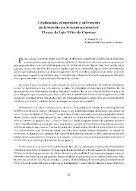 Celebración, compresión y subversión de la historia en el teatro aurisecular : El caso de Luis Vélez de Guevara / C. George Peale | Biblioteca Virtual Miguel de Cervantes