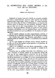 La estructura del saber médico a la luz de la historia / por Pedro Laín Entralgo | Biblioteca Virtual Miguel de Cervantes