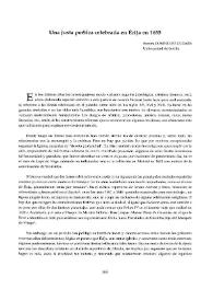 Una justa poética celebrada en Écija en 1633 / Aurora Domínguez Guzmán | Biblioteca Virtual Miguel de Cervantes