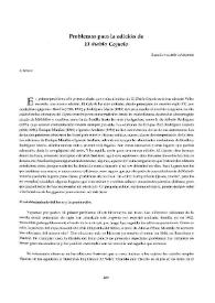 Problemas para la edición de "El diablo cojuelo" / Ramón Valdés Gázquez | Biblioteca Virtual Miguel de Cervantes
