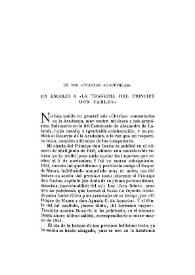 De mis "Charlas académicas" : Un escolio a "La Tragedia del Príncipe D. Carlos" / Elías Tormo | Biblioteca Virtual Miguel de Cervantes