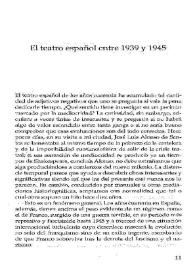 El teatro español entre 1939 y 1945 / edición al cuidado de Víctor García Ruiz | Biblioteca Virtual Miguel de Cervantes