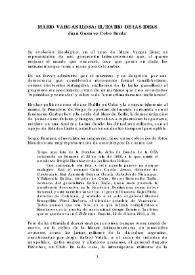 Mario Vargas Llosa : El teatro de las ideas / Juan Gustavo Cobo Borda | Biblioteca Virtual Miguel de Cervantes