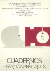 Cuadernos Hispanoamericanos. Núm. 400, octubre 1983 | Biblioteca Virtual Miguel de Cervantes