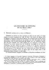 Las ediciones de Góngora en el siglo XVII / Jaime Moll | Biblioteca Virtual Miguel de Cervantes