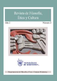 Revista de Filosofía, Ética y Cultura. Núm. 2, mayo 2013 | Biblioteca Virtual Miguel de Cervantes