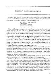 Treinta y cinco años después / Pedro Laín Entralgo | Biblioteca Virtual Miguel de Cervantes