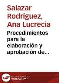 Procedimientos para la elaboración y aprobación de tesis de posgrado | Biblioteca Virtual Miguel de Cervantes