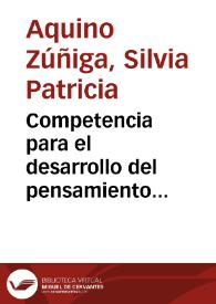 Competencia para el desarrollo del pensamiento científico en el contexto de las Ciencias Sociales | Biblioteca Virtual Miguel de Cervantes