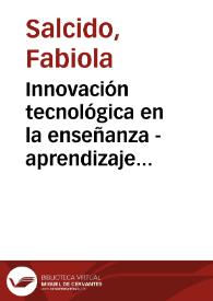 Innovación tecnológica en la enseñanza - aprendizaje de las matemáticas | Biblioteca Virtual Miguel de Cervantes