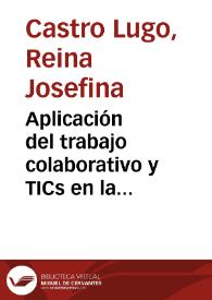 Aplicación del trabajo colaborativo y TICs en la enseñanza de las ciencias sociales | Biblioteca Virtual Miguel de Cervantes